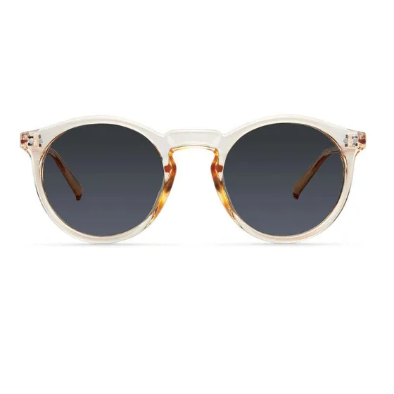 Lentes De Sol Meller - Kubu Bone Grey Lente Negro Varilla Amarillo/transparente Armazón Amarillo/transparente