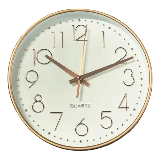 Reloj De Pared Redondo Cuarzo Decoracion Hogar Muro