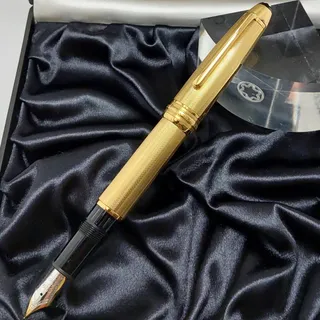 Caneta Tinteiro Mont Blanc Meisterstuck 4810 Gold 14k | Mercado Livre