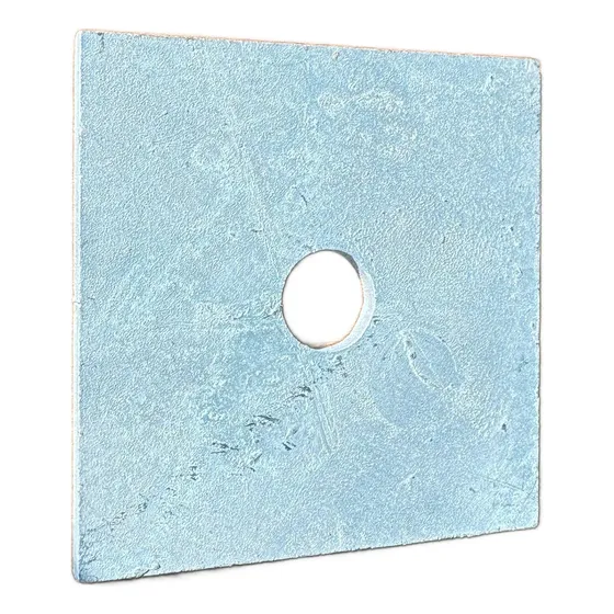 Golilla Acero Galvanizado 100x100 Perno 5/8 Poste