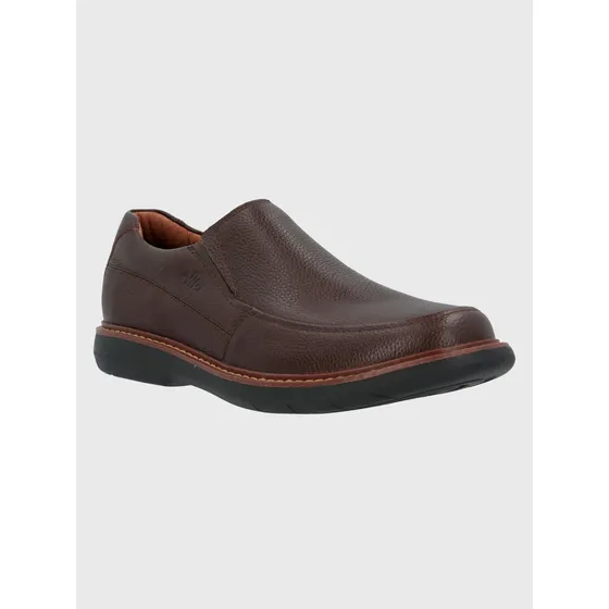 Zapato Hush Puppies Oregon Burgundy Para Hombre