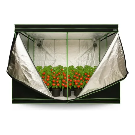 Estufa Tenda Grow 240x240 200 Cm De Altura - Cultivo Indoor Preto