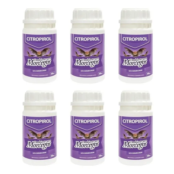 Repele Espanta Afasta Morcegos Não-mata-não-é-veneno 6x200ml