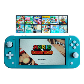 Nintendo Switch + CartĂŁo Sd Recheado Turquesa Nintendo Switch + CartĂŁo Sd Recheado Turquesa