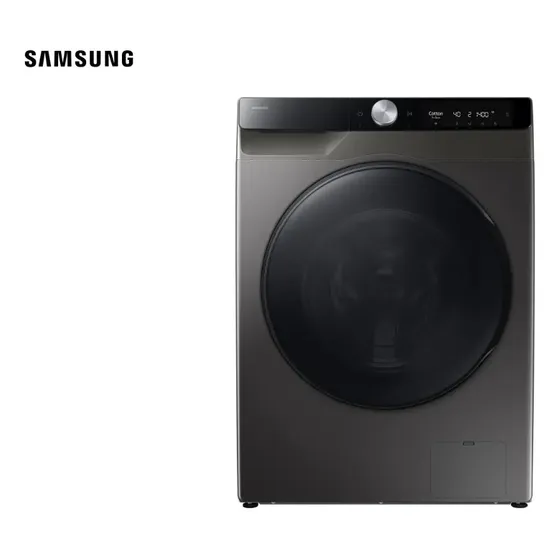 LAVA E SECA SAMSUNG FRONT LOAD 13KG SMART COM AI CONTROL EM AÇO INOX 127V WD13FG6B34BX/AZ