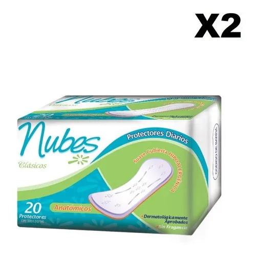 Protectores Diarios Nubes 20 Unidades