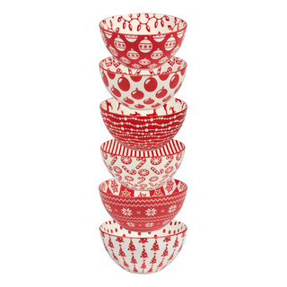 Peppermint Candy - Cuencos Multiusos De 13 Onzas, Juego... Peppermint Candy - Cuencos Multiusos De 13 Onzas, Juego...