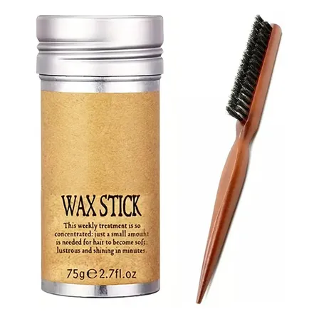 Cera Bastão Wax Stick Pomada Modelador + Pente Finalizador