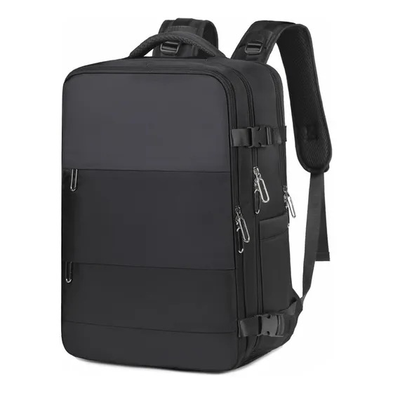 Mochila Multifuncional Equipaje De Mano Porta Notebook Color Negro