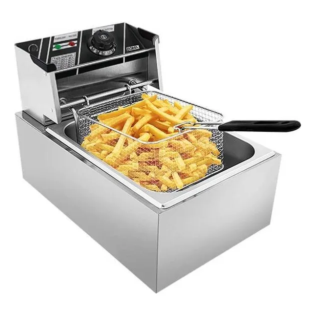 Freidora De Aceite 6 Litros Acero Inoxidable Electrica 2500w