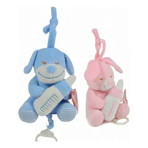 Cunero Animal C/mamadera Peluche Musical Int 2544 Phiphi 