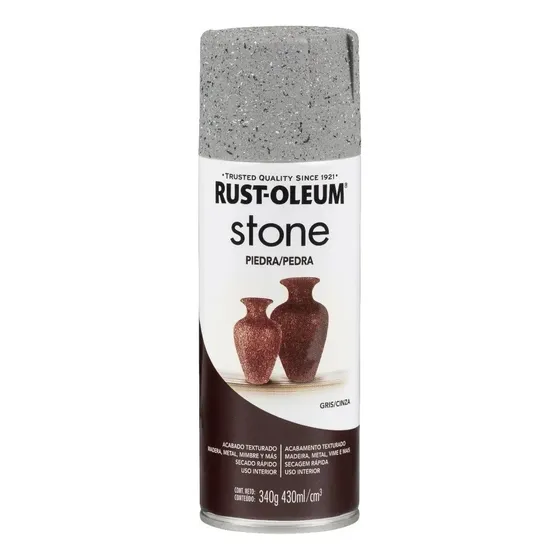 Aerosol Pintura Efecto Piedra Text Rust Oleum Dimension Col Color Gris