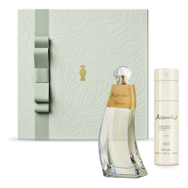 Combo Presente Dia Das Mães Accordes: Desodorante Colônia 80ml + Body Spray Desodorante 10... Combo Presente Dia Das Mães Accordes: Desodorante Colônia 80ml + Body Spray Desodorante 10...