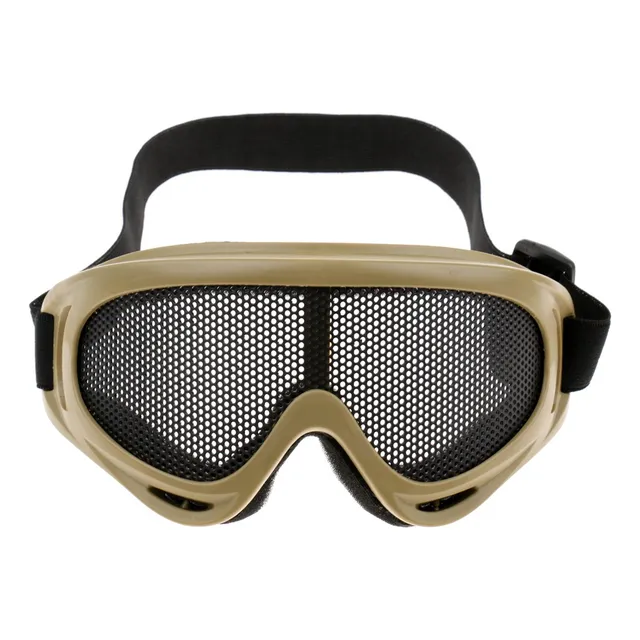Lentes De Malla Acero Seguro Protector De Ojos Paintball