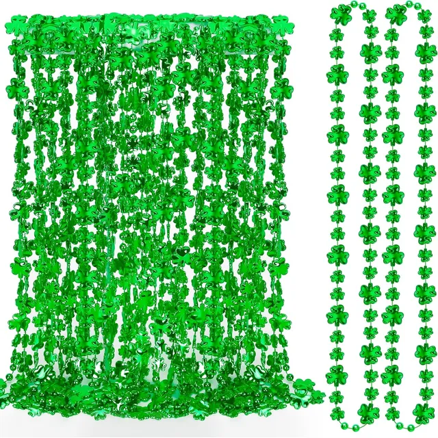 Accesorios San Patricio: Collares En Verde Esmeralda