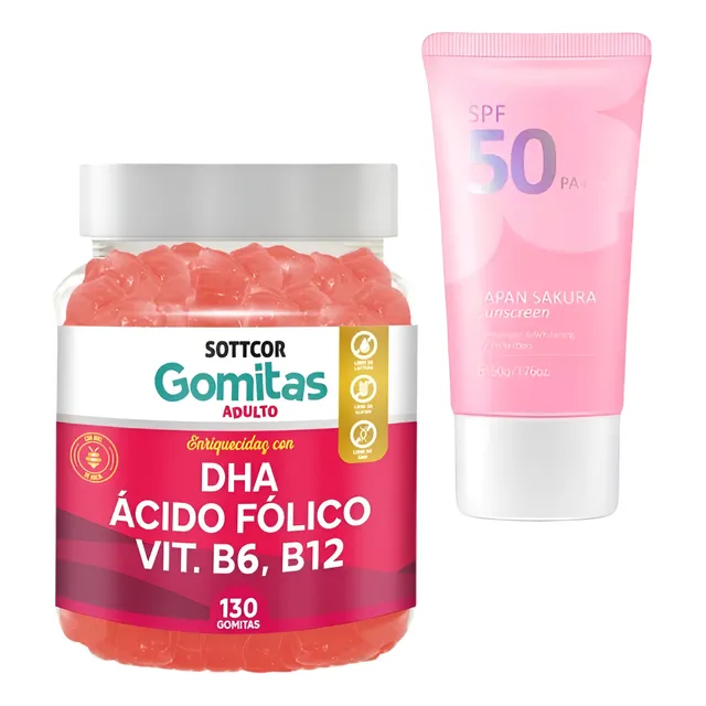 Dha Prenatal Gomitas Sottcor +regalo Bloqueador Japan Sakura
