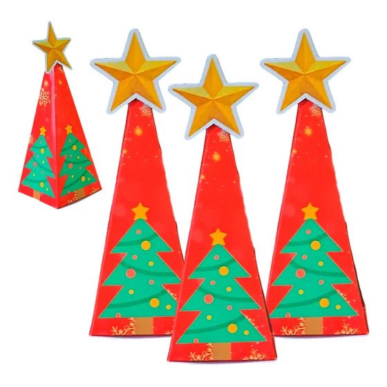20 Mini Pirâmides Llembrancinhas Natal Festas