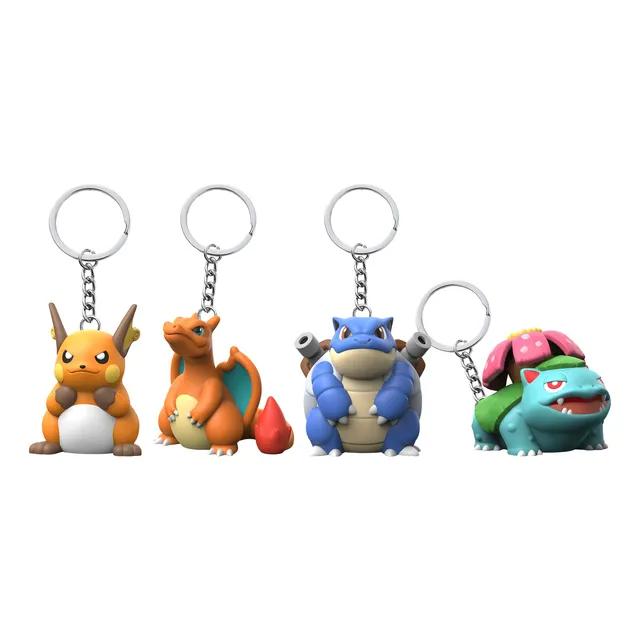 Llaveros Pokemon Charizard Blastoise Raichu Venusaur 4pzs