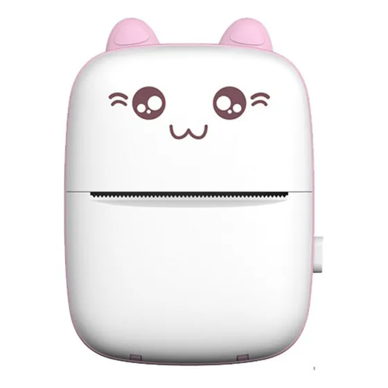 Mini Impresora Térmica Bluetooth Recargable Portátil Rosa Color Rosa Chicle West Mp-02