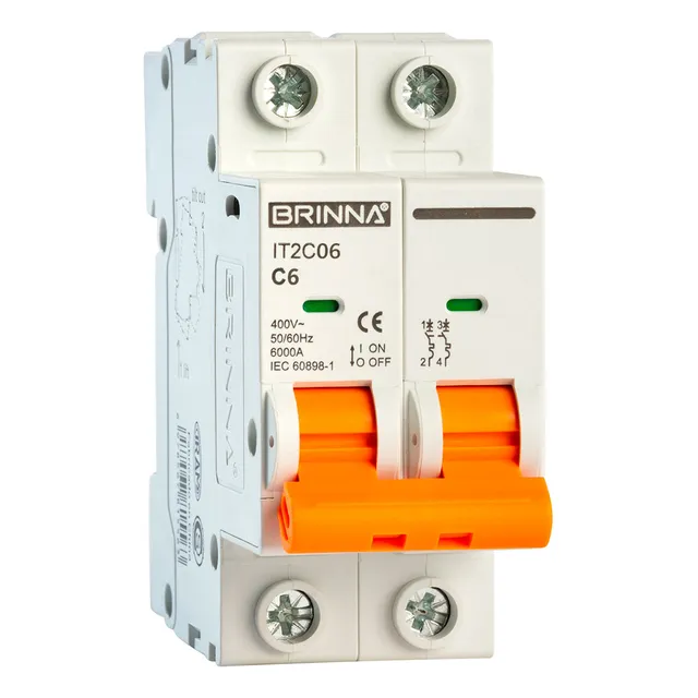 Llave Termica Bipolar 6 10 16 20 25 32 40amp Brinna 6ka