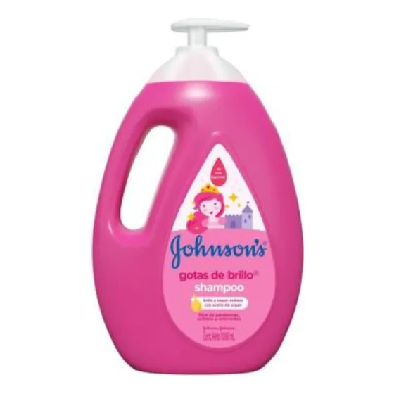 Shampoo Johnson's Baby Gotas De Brillo Sin Parabenos 1 Litro