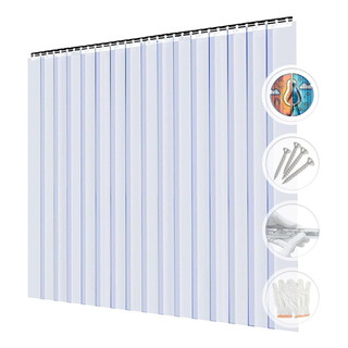 - Kit De Cortina De Plástico Liso De Pvc Puerta De 4 X... - Kit De Cortina De Plástico Liso De Pvc Puerta De 4 X...