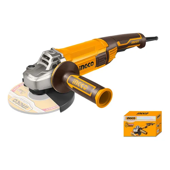 Amoladora Angular Eléctrica Ingco 2000w 180mm 8450rpm M14