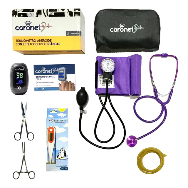 Kit / Set De Enfermeria Super Completo Colores Con Oximetro