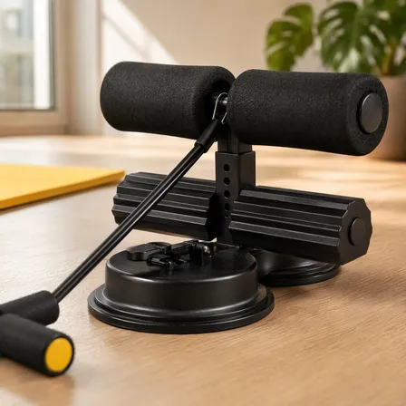 Aparelho Abdominal Com Ventosa Para Exercícios Em Casa Preto