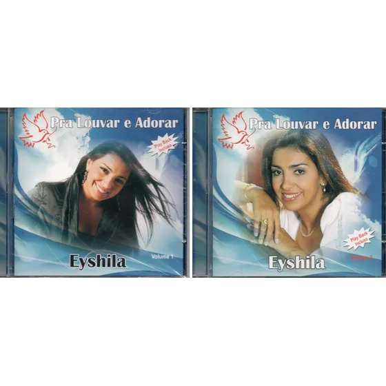 Kit 2 Cds Eyshila Pra Louvar E Adorar Vol.1 E 2 Com Playback