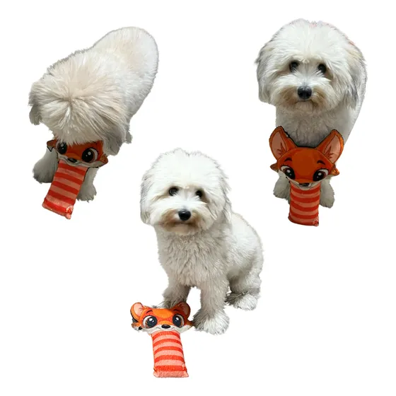 Brinquedo Cães Pelúcia Cabeça Com Apito C25cm X L13cm X A6cm