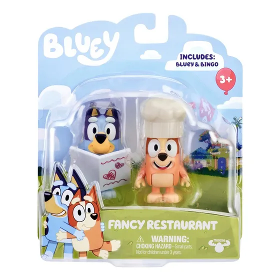 Bluey & Bingo Fancy Restaurant Set De Figuras  - Moose Uk