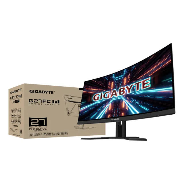 Monitor Gamer Curvo 27  Gigabyte G27fc Full Hd 165 Hz 1ms Negro