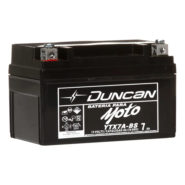 Bateria De Moto Duncan Agm Ytx7a-bs