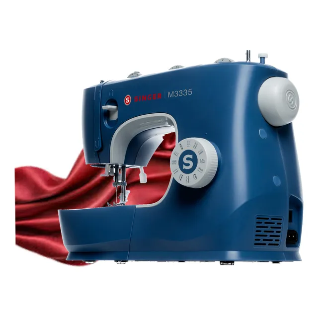 Máquina Coser Portátil Singer M3335 Azul 23 Puntadas Zig Zag