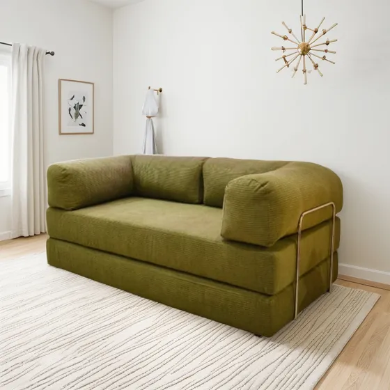 Sillón Cama Teddy En Pana Premium