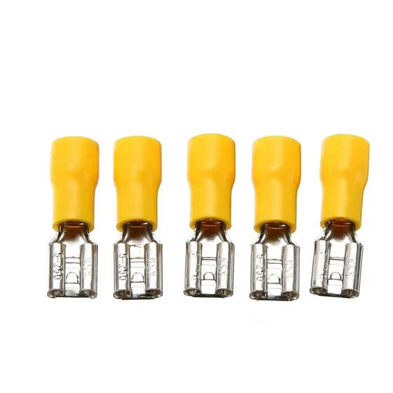 Terminal Terminales Hembra Amarillo 10-12awg 24amp X 100unds