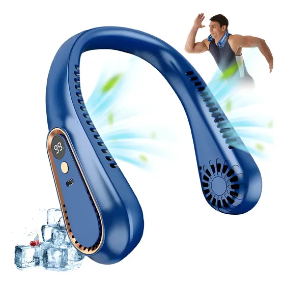 Ventilador De Pescoço Portátil Com 5 Modos De Carregamento .