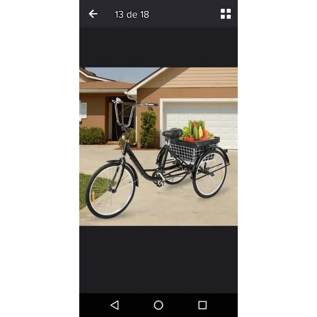 360, Bicicleta Triciclo 3 Ruedas Canasta De Carga 110 Kilos
