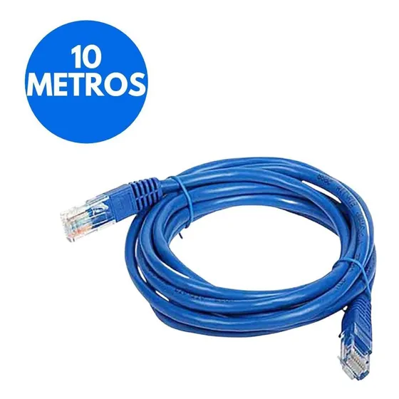 Cable De Red 10 Mts Internet Pc  Rj45 Utp Patch Cord Cat5