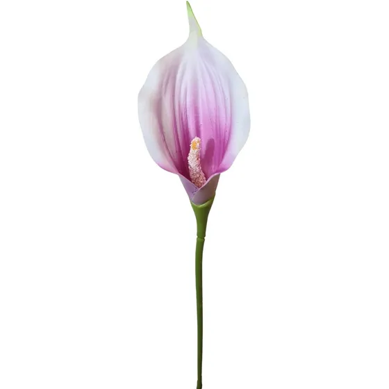 Haste Copo De Leite Flor Artificial Para Buquê Realista 57cm
