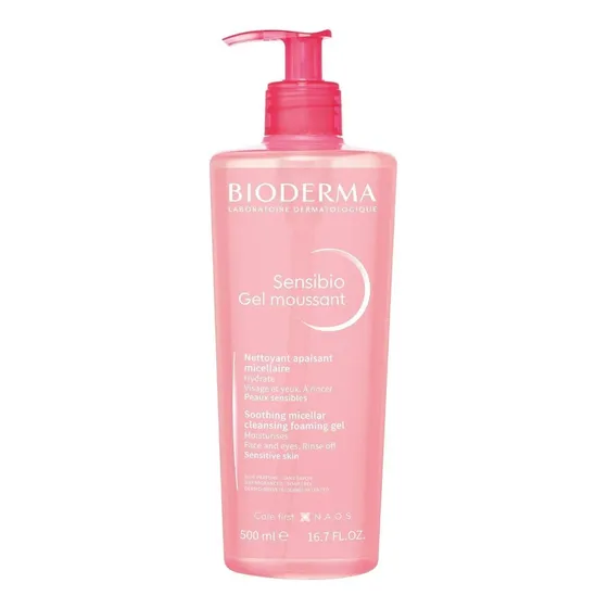 Bioderma Sensibio Gel Moussant, Gel Micelar Limpiador, 500ml