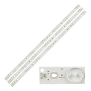 Dt Kit Leds Vizio D32h-d1 (3tiras 7leds) - Aluminio, Nuevo Dt Kit Leds Vizio D32h-d1 (3tiras 7leds) - Aluminio, Nuevo