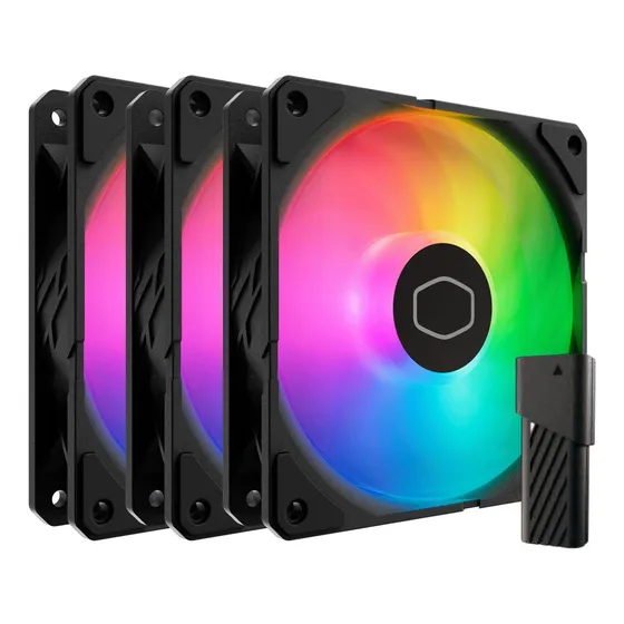 Kit 3 Cooler 120mm Led Argb - Rgb Endereçável + Controlador