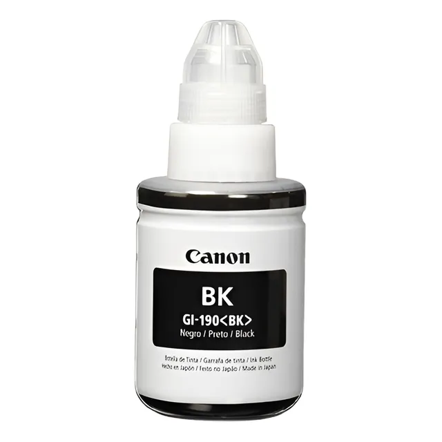 Botella  De Tinta Canon Original Gi190bk Negro