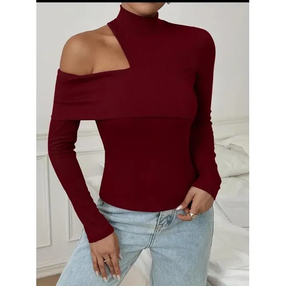 Blusa Casual Temu Mujer, Estilo Moderno Y Fresco