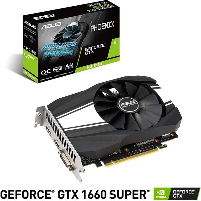 Tarjeta de video Nvidia Asus Phoenix GeForce GTX 16 Series GTX 1660 SUPER PH-GTX1660S-O6G OC Edition 6GB