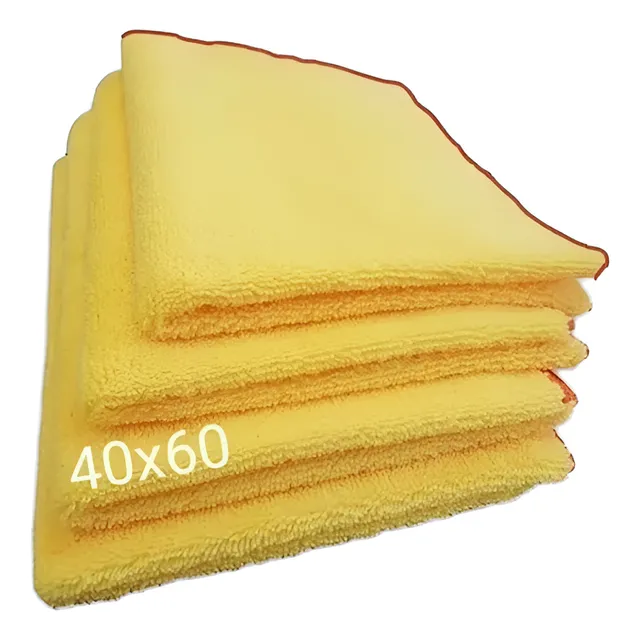Kit 4 Pano Microfibra 40x60 Flanela Automotiva Premium