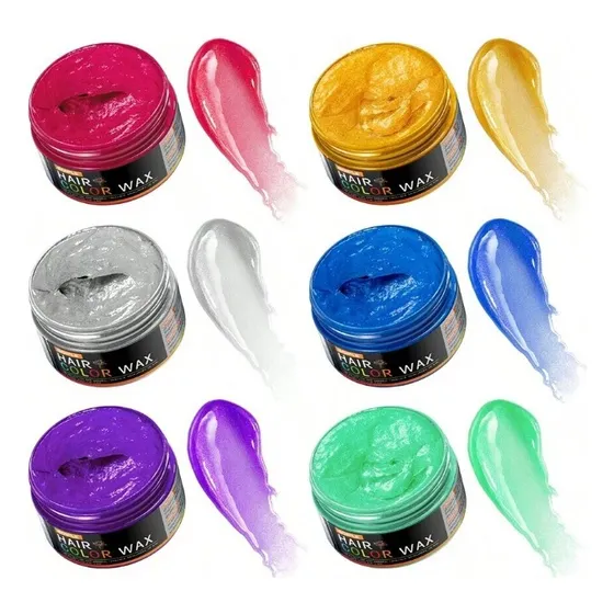 Cera Temporal Pintar Cabello Colores Fijadora