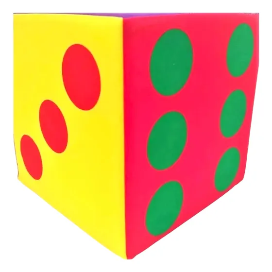 Cubo De Tela Puntos - Material Didáctico